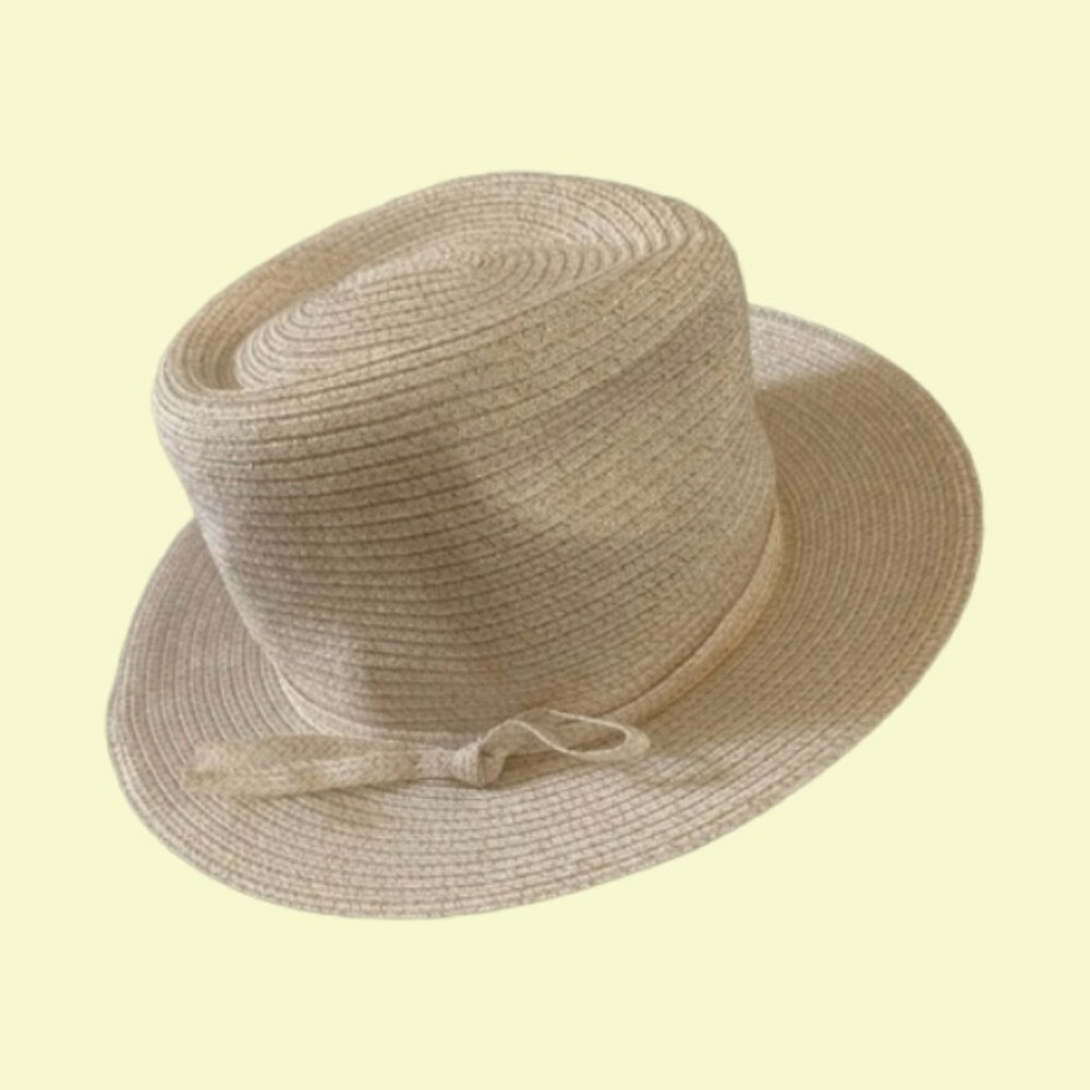 Liz Clairborne Vintage Oatmeal and Gold Hat